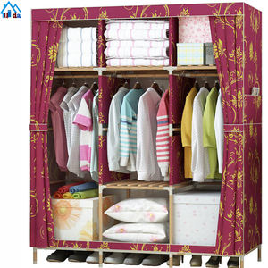 Armoire Almirah détachable QIDA DIY en plastique pliable portable portes pliantes armoire pp cube armoire pour enfants - Product Image 2