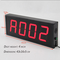 Compteur de répétitions mural CHEETIE, automatique, sans fil, 4 chiffres, système de comptage numérique LED pour la salle de sport, entraînement à domicile, fitness