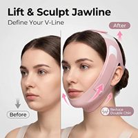 Masque en V en graphène pour le lifting du menton et le remodelage du visage, sangle de maintien du menton pour le sommeil