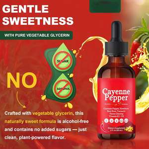 Suplemento Líquido de Capsaicina Pura OEM Cayenne Drops, Apoya la Salud Inmunológica y Metabólica, 2 Fl Oz - Product Image 3