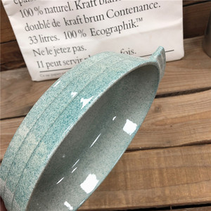 Fábrica populares forma oval de cerámica de utensilios <span class=keywords><strong>para</strong></span> <span class=keywords><strong>hornear</strong></span> con dos asas <span class=keywords><strong>para</strong></span> restaurante y uso <span class=keywords><strong>en</strong></span> el hogar - Product Image 6