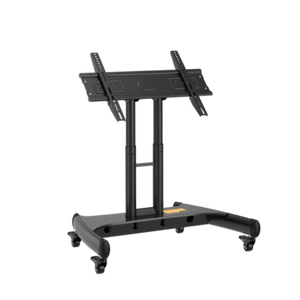 Support <span class=keywords><strong>TV</strong></span> mobile amovible sur <span class=keywords><strong>roulettes</strong></span>, chariot de sol rotatif, <span class=keywords><strong>table</strong></span> de présentation DJ, poste de travail LED sur roues en acier, 75 pouces - Product Image 4