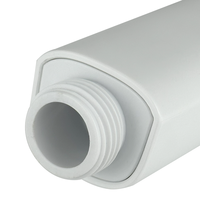 Pomme de douche carrée blanche en ABS écologique multifonctionnelle, élégante douchette à main avec jet de pulvérisation, buse en silicone