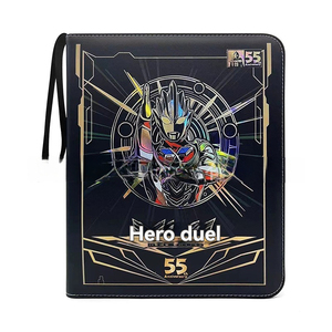 Bán buôn 9 túi giao dịch thẻ chất kết dính biểu tượng tùy chỉnh PU vải da Bìa album thư mục trẻ em Quà tặng - Product Image 2