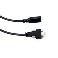 USB 2.0 Typ-C Buchse auf Typ-C Stecker Verlängerungskabel mit Schraubverschluss