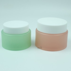 Mỹ Phẩm Chăm sóc Da Kem Jar 50Ml 100Ml Sang Trọng Matte Frosted Cơ Thể Bơ Chà Container Nhựa Kem Jar Với Nắp - Product Image 2