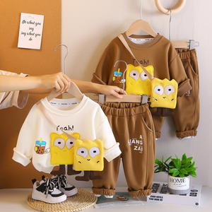 <span class=keywords><strong>SpongeBob</strong></span> <span class=keywords><strong>SquarePants</strong></span> stile coreano ragazzi set di abbigliamento a manica lunga autunno felpe per bambini vestiti del bambino per le ragazze - Product Image 1