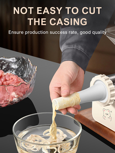 เครื่องทำไส้กรอกไฟฟ้า 220V รุ่นใหม่ อัตโนมัติเต็มรูปแบบ สำหรับร้านอาหาร ครัวเรือน และการใช้งานเชิงพาณิชย์ พร้อมคู่มือการใช้งาน - Product Image 4