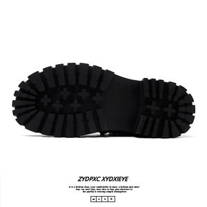 Chaussures derby à plateforme pour hommes |   Chaussures décontractées de style britannique surdimensionnées pour augmenter la taille |   Bottes de travail usées - Product Image 4