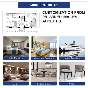 Muebles de Habitación de <span class=keywords><strong>Hotel</strong></span> Personalizados, Cama con Dosel de Madera Maciza Moderna, Juego de Muebles de Dormitorio de <span class=keywords><strong>Hotel</strong></span> para Apartamentos y Villas - Product Image 6
