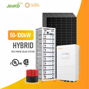Sistema Solar Híbrido Completo de 50kw 60kw 80kw 100kw 220v 380v para Hogar e Industria, Sistema de Energía Solar con Batería - Product Image 1