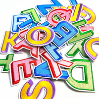 Patchs thermocollants en lettres, patchs brodés A-Z thermocollants, patchs en lettres pour vêtements, robes, chapeaux, chaussettes, jeans, accessoires DIY