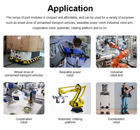 Módulo de articulación robótica integrado con servo DC, motor de alto torque integrado