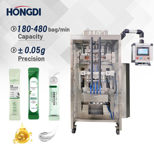 เครื่องบรรจุภัณฑ์เครื่องดื่มแบบปิดผนึกด้านหลัง 4 แถว ความเร็วสูง สำหรับน้ำผึ้งและเครื่องดื่มเข้มข้น - Product Image 2