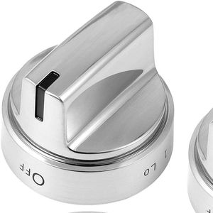 Juego de 5 Perillas de Repuesto para Estufa de Gas de Acero Inoxidable Ge, WB03X24818, Duraderas y Desmontables - Product Image 3