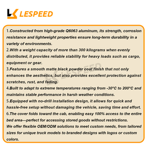 Cubierta Rígida Plegable de Tres Pliegues para <span class=keywords><strong>Toyota</strong></span> Hilux, Ford Ranger F150, Dodge Ram1500 - Product Image 5
