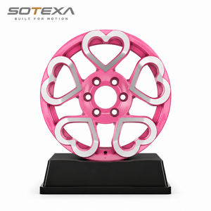Rines Forjados SOTEXA de 17 18 19 20 21 22 Pulgadas con Diseño de Corazón, Color Rosa <span class=keywords><strong>Barbie</strong></span>, Borde Mecanizado, Compatibles con Porsche, Tank, Mercedes 5x112 5x130 6x139.7 - Product Image 2