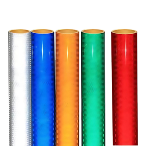 Multi <strong>Colored</strong> Self Adhesive High Intensity Micro Prismatic Reflective <strong>Vinyl</strong> Sheeting Roll Sticker - Product Image 6