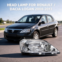 LAMPE DE PHARE HUIDAN RS-579-126 260602739R/260621225R pour RENAULT / DACIA LOGAN 2008-2013