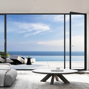 <span class=keywords><strong>Porte</strong></span> plate en alliage d'aluminium simple et moderne Conception de pont cassé étanche Isolation phonique Isolation thermique Entrée avant Balcon Appartements - Product Image 3