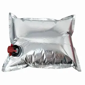 Rượu Vô Trùng Lá Dầu Ô Liu Trà Sữa Nước Trái Cây Uống Tinted Spout Aluminized Zipper Bag Cho Bib Bag Trong Hộp