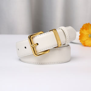 Venta al por mayor de cinturones de cuero genuino de moda para las mujeres de alta calidad casual jeans cinturón hilos de coser - Product Image 4