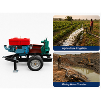 Bomba de Agua Diésel de Alta Presión de 12 HP, 6 Pulgadas/3 Pulgadas/2 Pulgadas, para Minería