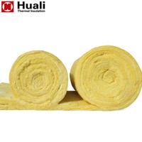 Couverture isolante en laine de verre ASTM C553 48kg/m3 25mm 50mm Vente directe usine Huali Approuvé DNV