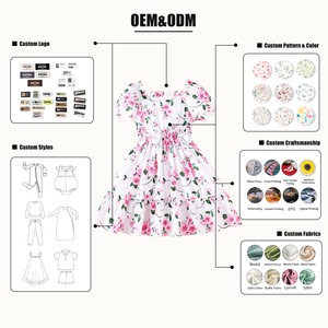 Abito da Cerimonia per Bambine Hongbo, Elegante Vestito Floreale Personalizzato per Damigelle, Abito da Principessa per Bambine - Product Image 5