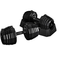 Floriey-Pesas libres de mancuernas ajustables 15 en 1, patentadas, de 55LB y 25kg, para uso en el hogar