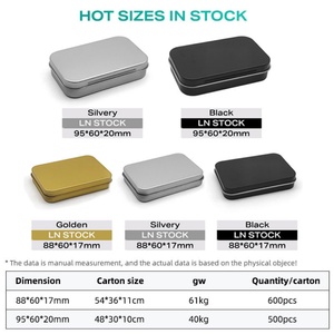 Cajas Metálicas Negras con Tapa Abatible, Personalizadas, de 50ml y 100ml, para Regalo - Product Image 2