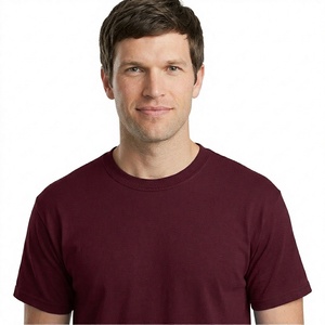 Camisetas de Jersey Unisex con Cuello Redondo, 100% Algodón Transpirable, 180g, al por Mayor, de Alta Calidad, Manga Corta, Verano, Casual, Lisas - Product Image 3