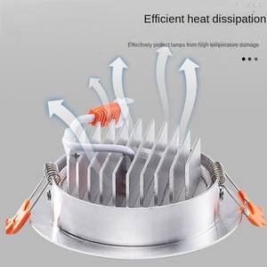 Modern Dimmable Aluminum LED Ceiling Spotlight 3W/5W/7W/9W/12W/18W 90mm Cut-Out IP65 Rated for Home Office & Hotel Use - Product Image 5