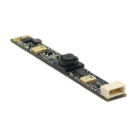 Cámara web industrial 720P 1MP USB2.0 compatible con UVC, módulo de cámara Plug&Play con PCB de tira estrecha mini y 2 micrófonos integrados para portátil
