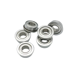Rodamiento de Bolas de Ranura Profunda de Una Hilera con Mini Brida de Acero Cromado FR133ZZ P0 Precisión C0 Espaciado 3/32 X 3/16 X 3/32 - Product Image 1
