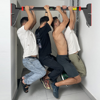 Barre de traction réglable pour porte, avec verrouillage automatique, pour fitness à domicile