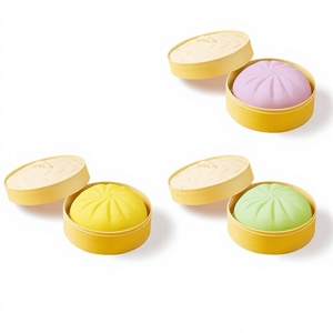 Balle Squishy TPR en forme de Boulette de Pain Vapeur Colorée, Jouet Anti-Stress à Rebond Lent pour Adultes, Jouet Sensoriel Fidget, Cadeau - Product Image 4