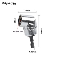 Kit d'embouts de tournevis à 105 degrés, adaptateur d'angle pour perceuse électrique, rallonge, accessoires pour outils électriques