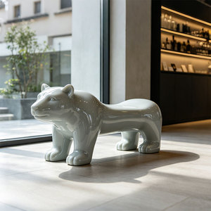 Animal shaped Long <b>Bench</b> Line <b>Seat</b> Customized Furniture dog chair for School Waiting Room Office Shopping Mall Garden Park - Product Image 3