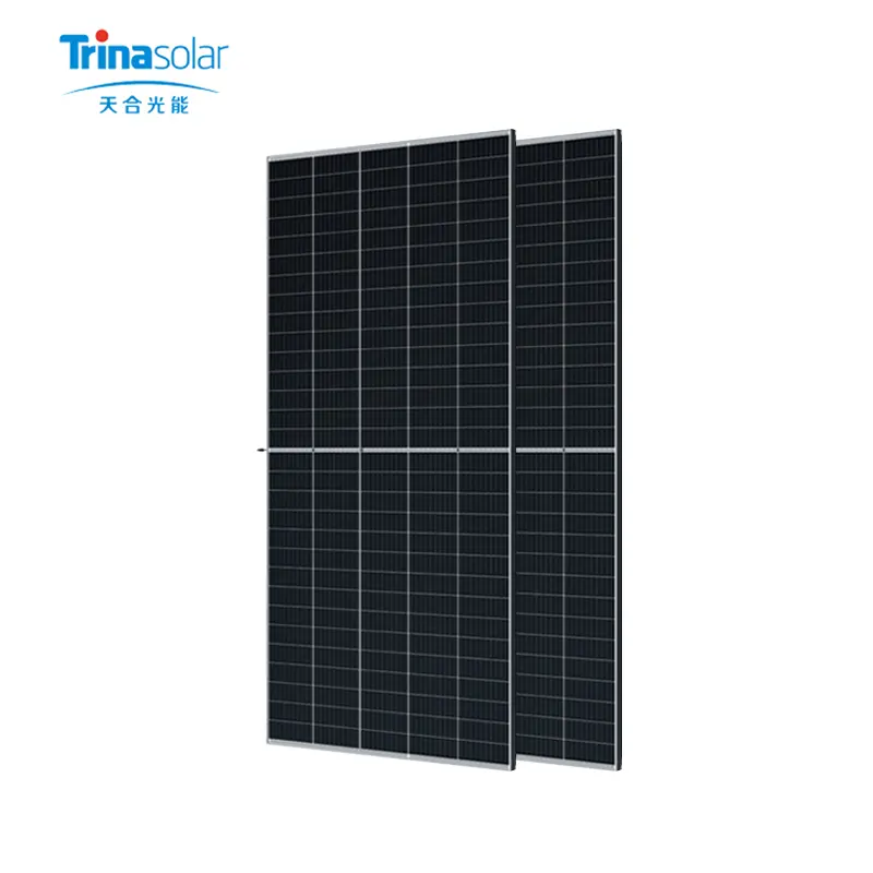 Pannello solare ad alta potenza Trina 530W-555W bifacciale Dual Glass modulo monocristallino Kit casa a energia solare