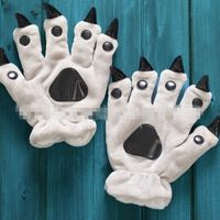 Chaussons et gants en peluche animaux, vente en gros, best-sellers, ours, tigre, girafe, vache, accessoires de costume mignons pour cosplay et fêtes, style Kawaii