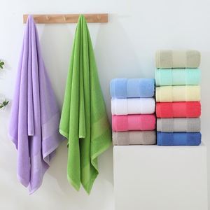 Serviette de bain de luxe pour hôtel, couleur unie, 500 g, technique de tissage en coton, haute qualité pour usage domestique - Product Image 3