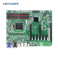 Carte mère industrielle Linkleaps Q470 ATX prenant en charge les processeurs Intel Core I9 I7 I5 I3 de 10e et 11e génération avec SSD M.2, 4 DDR4, double GbE LAN, 6 COM
