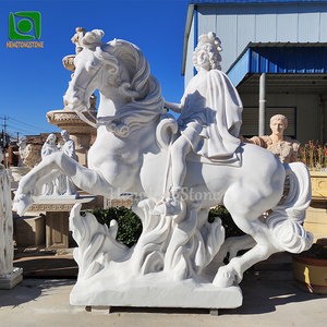Sculpture d'éléphant en marbre blanc de haute qualité pour jardin extérieur - Product Image 5
