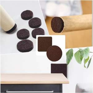 Coussin <span class=keywords><strong>de</strong></span> <span class=keywords><strong>protection</strong></span> auto-adhésif en feutre épaissi, silencieux et résistant à l'usure <span class=keywords><strong>pour</strong></span> pieds <span class=keywords><strong>de</strong></span> table, chaise, meuble et tabouret, <span class=keywords><strong>protection</strong></span> du sol - Product Image 1