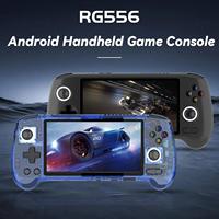 Console de jeu portable rétro ANBERNIC RG556, système Android 13 64 bits, Unisoc T820, écran AMOLED de 5,48 pouces, joystick Hall, lecteur de jeux