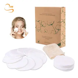 8cm Soft Bamboo Cotton Facial Cleansing Pads All Skin Types Ecofriendly Organic Makeup Remover Pads Laundry Wash