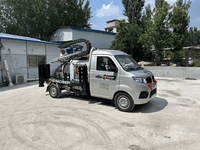 Plateforme de forage de puits d'eau portable montée sur camion HDT-200 avec moteur de pompe à engrenages et moteur pour une profondeur maximale de 260 m