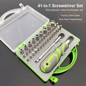 41 In 1 <b>Screwdriver</b> Set With Socket Hex Bits Multi Bit Handle For Diy Repair Tools - Product Image 1