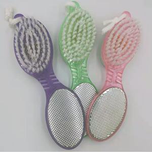 Obsebest — brosse pour pédicure en plastique, double face 4 en 1, pince pour les pieds, enlever les callosités, avec <span class=keywords><strong>pierre</strong></span> <span class=keywords><strong>ponce</strong></span> - Product Image 3